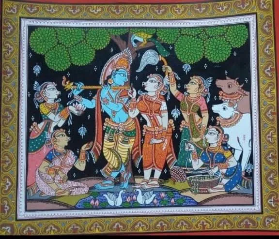 Krishna Raas Leela Painting from giftcrafts.in
