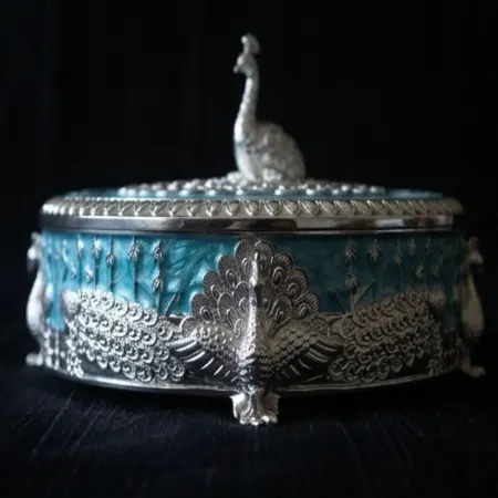 Peacock Dry Fruit Box from giftcrafts.in